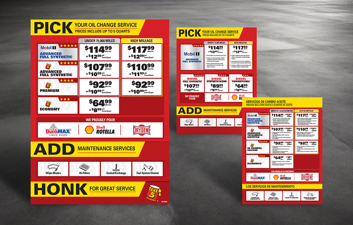Take 5 oil change prices 2020 discount